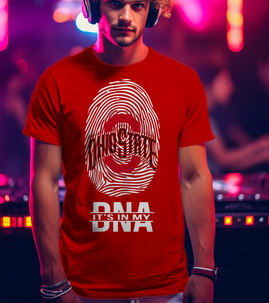 Ohio State Buckeyes Fingerprint It's In My DNA T-Shirt