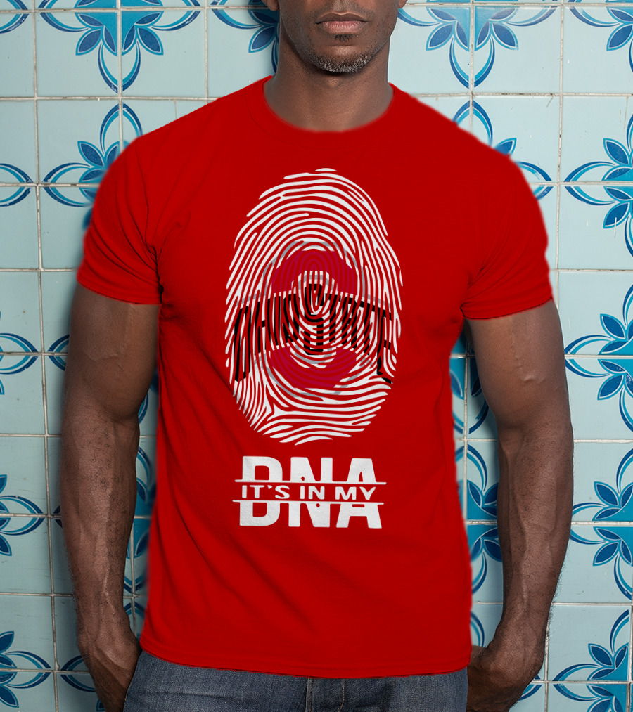 Ohio State Buckeyes Fingerprint It's In My DNA T-Shirt