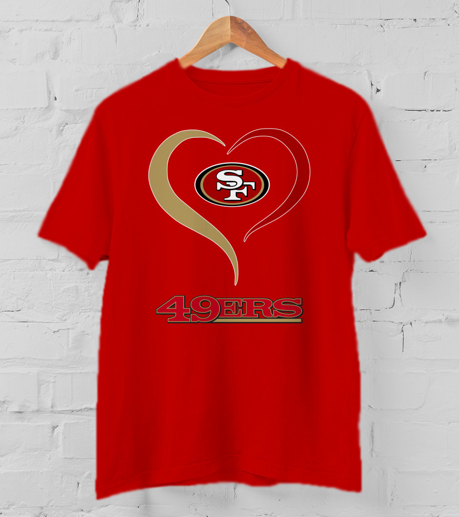 49ers Heart SF T-Shirt