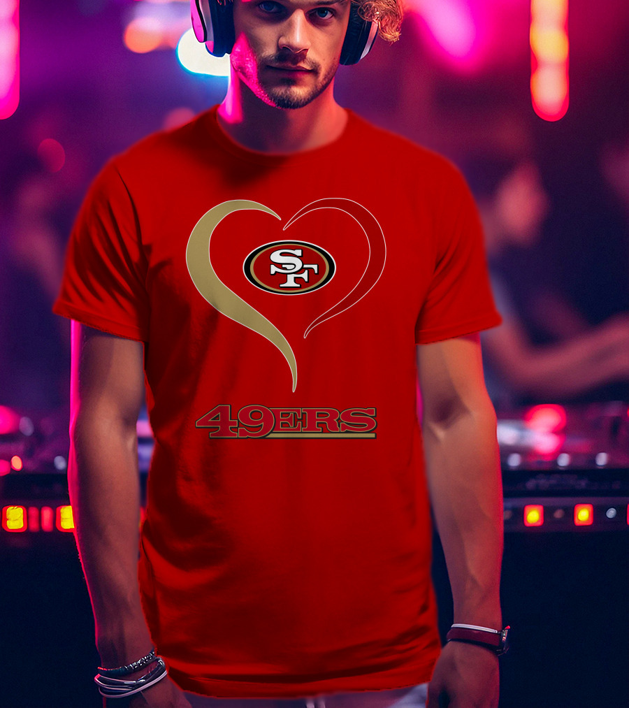 49ers Heart SF T-Shirt