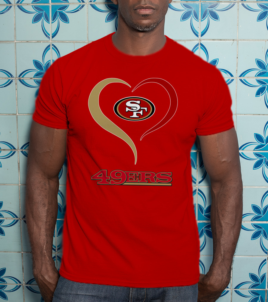 49ers Heart SF T-Shirt