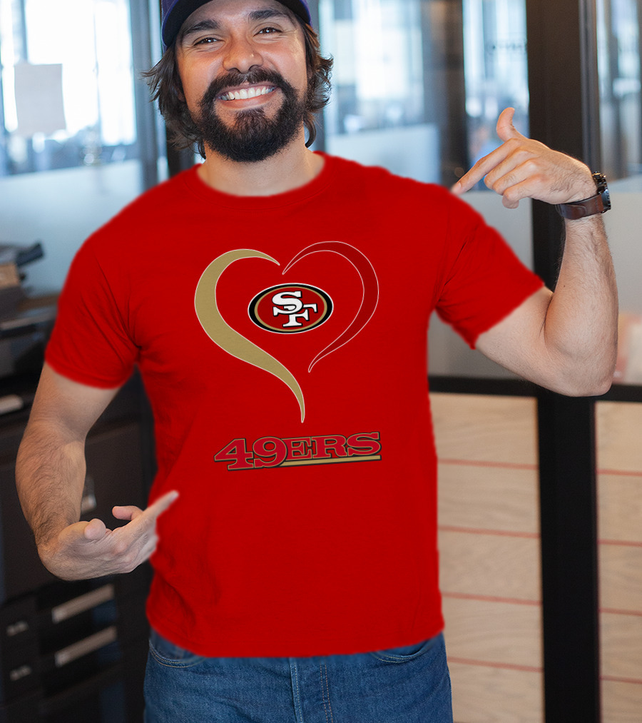 49ers Heart SF T-Shirt