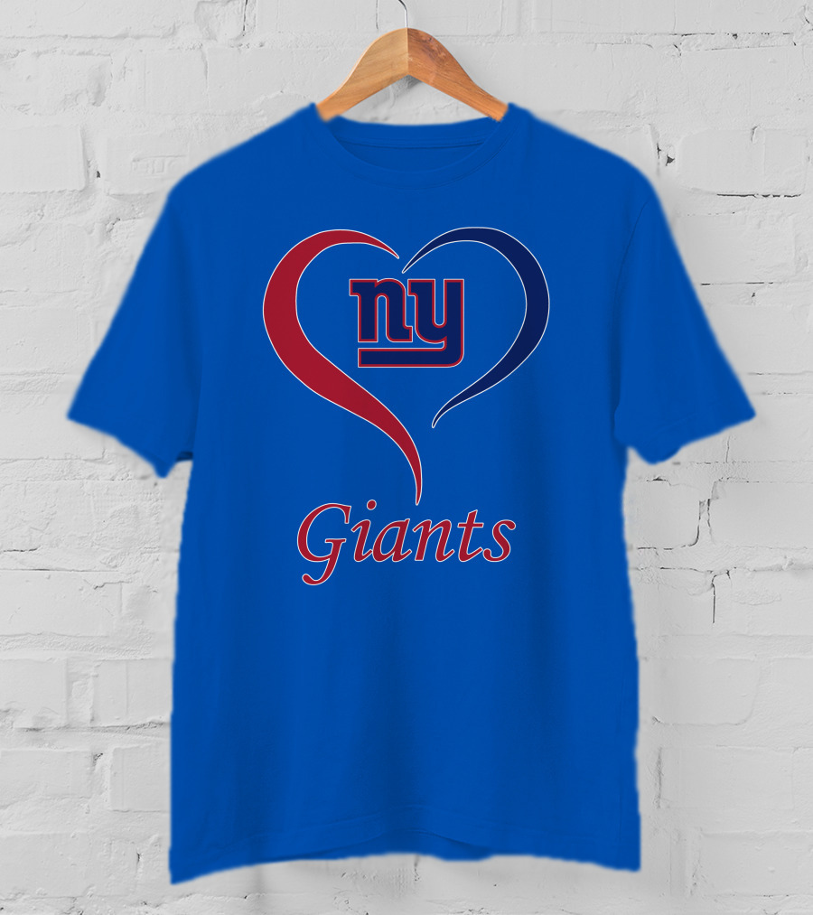 Ny Giants Heart Fan Love T-Shirt