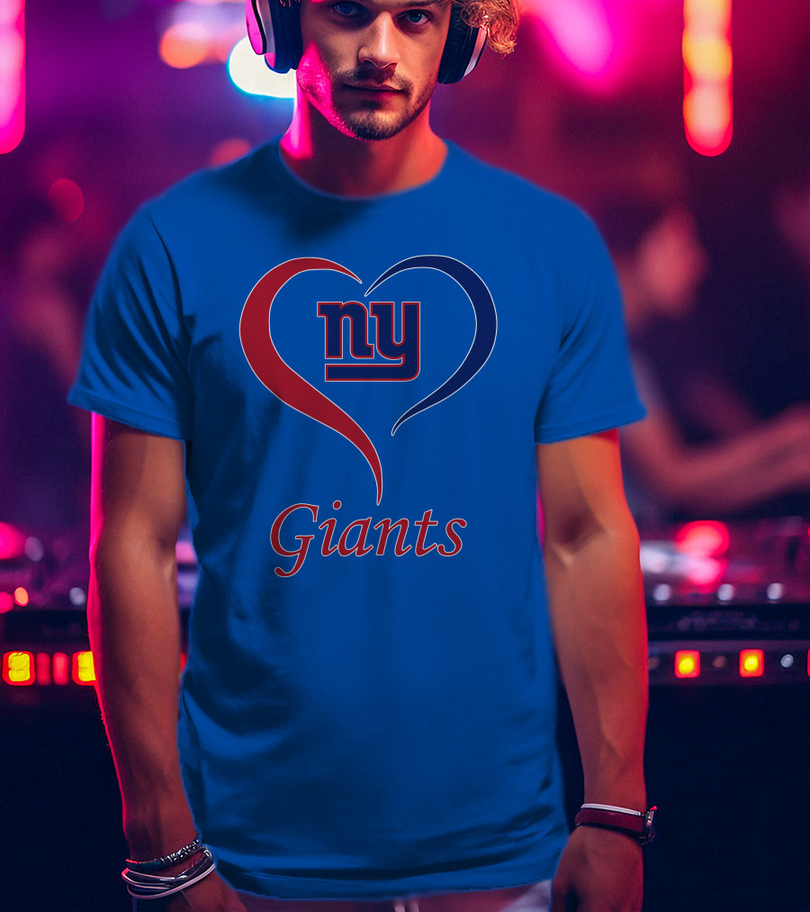 Ny Giants Heart Fan Love T-Shirt