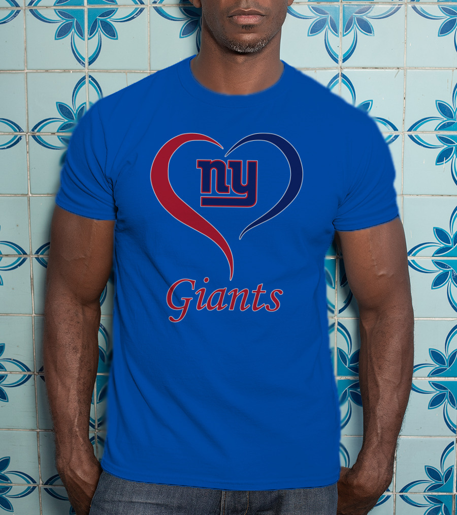 Ny Giants Heart Fan Love T-Shirt