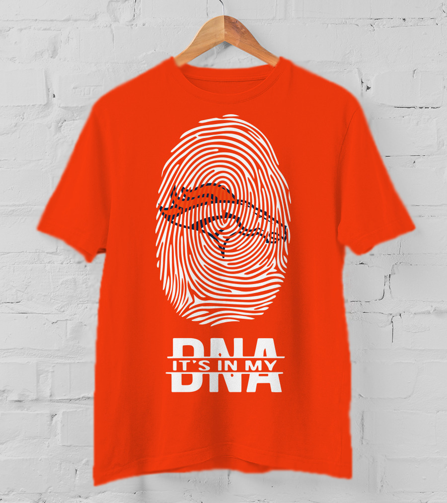 Denver Broncos DNA Fingerprint Emblem It's In My DNA T-Shirt