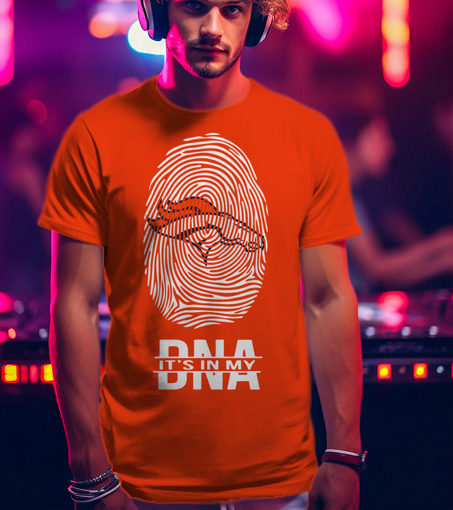 Denver Broncos DNA Fingerprint Emblem It's In My DNA T-Shirt