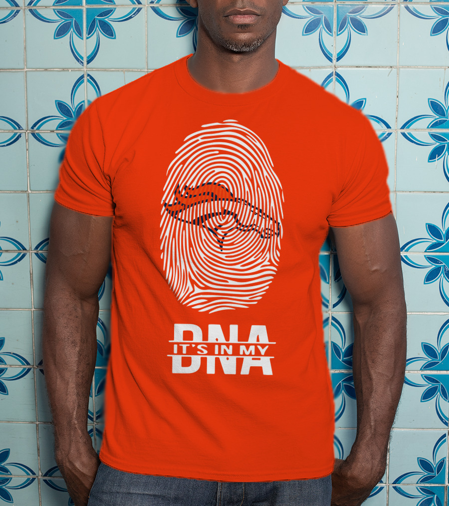 Denver Broncos DNA Fingerprint Emblem It's In My DNA T-Shirt