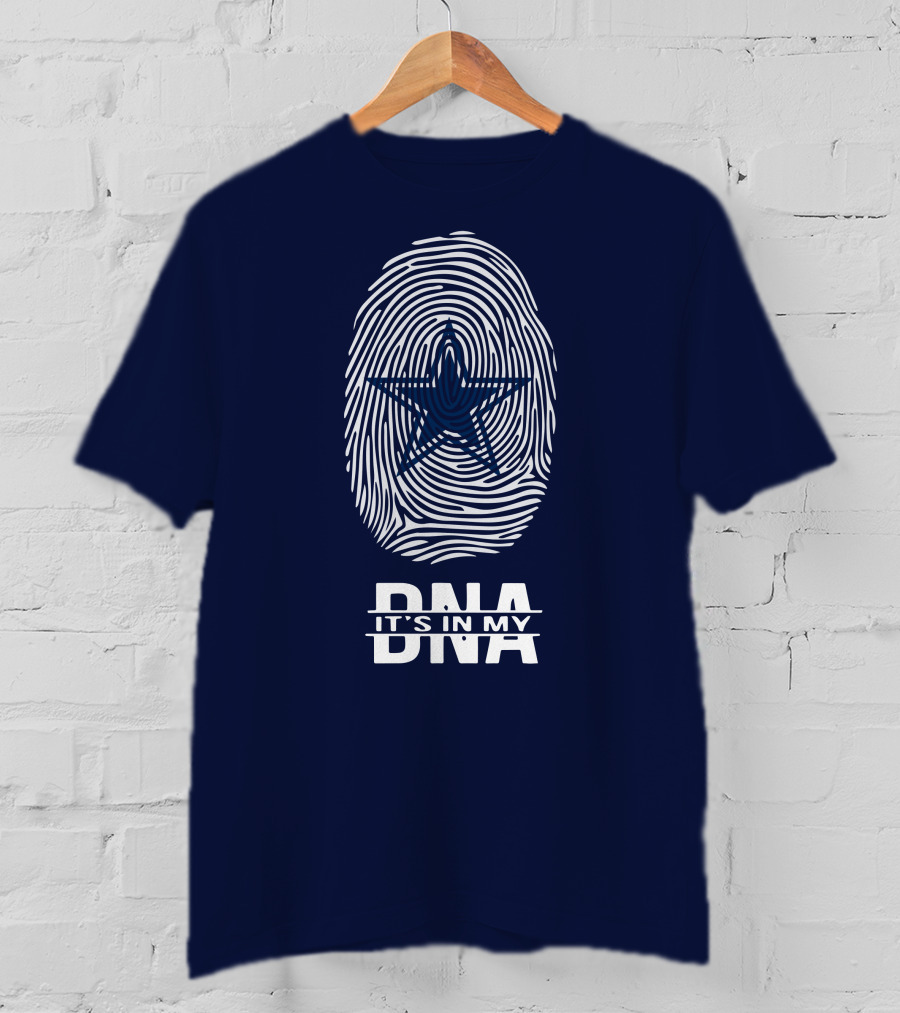 Dallas Cowboys It's In My Dna Fingerprint Star T-Shirt