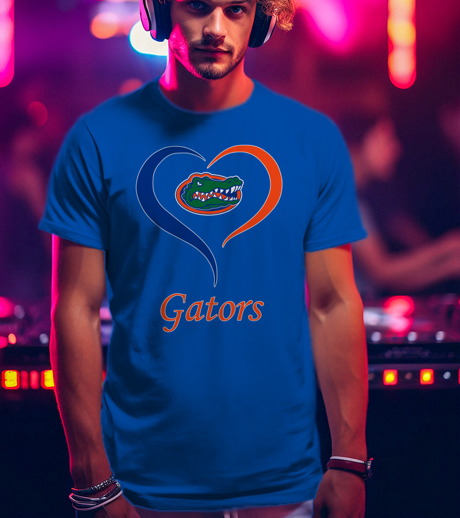 Gators Heart Florida Gators T-Shirt