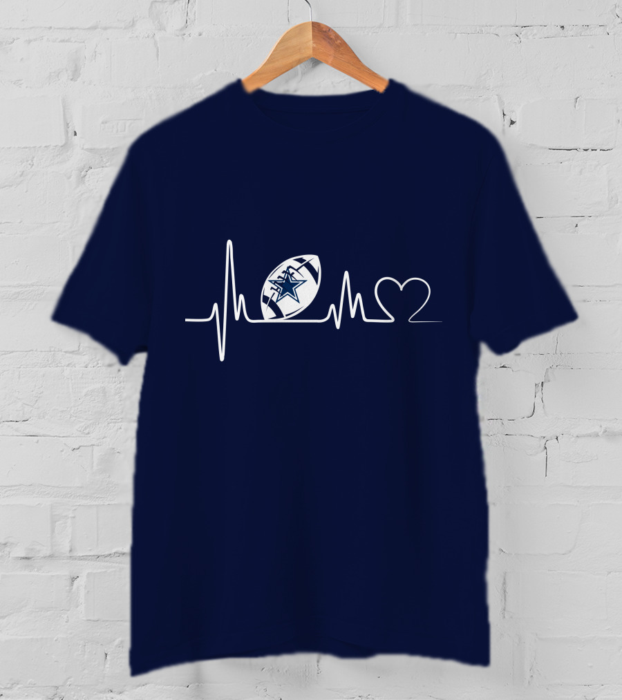 Dallas Cowboys Football Heartbeat T-Shirt