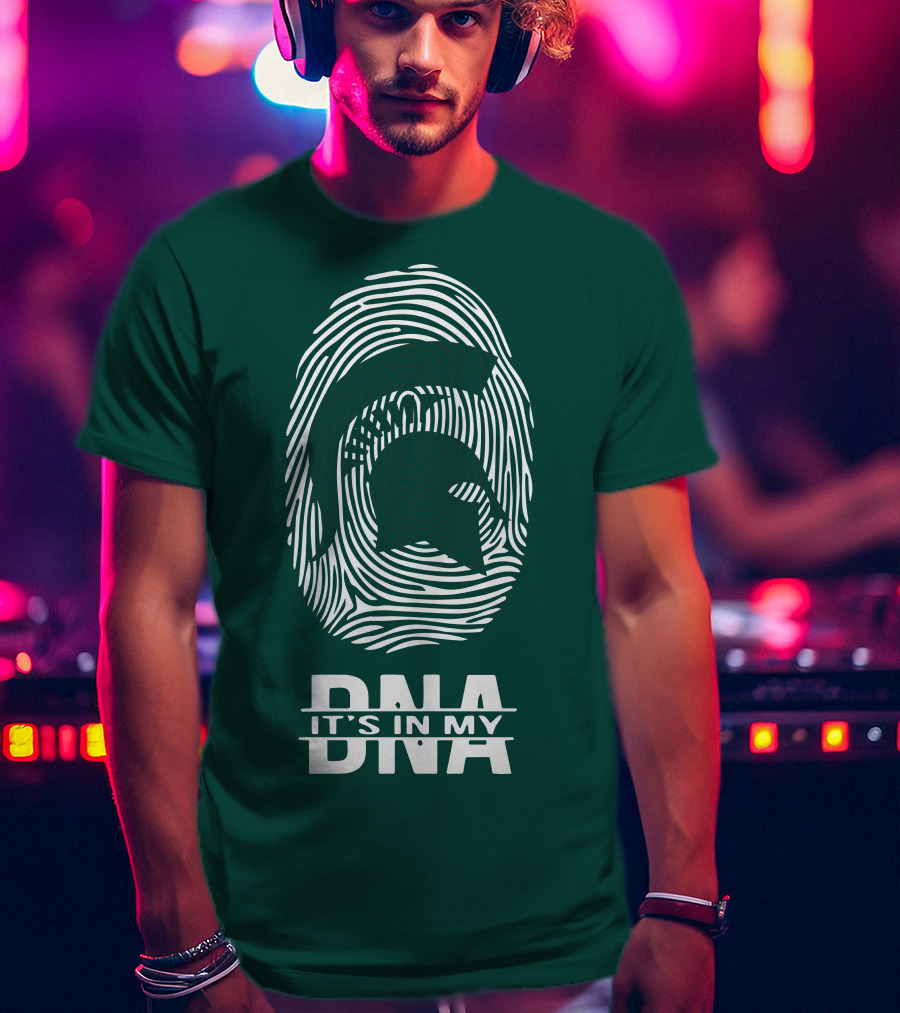 Michigan State Spartans Fingerprint It's In My DNA T-Shirt