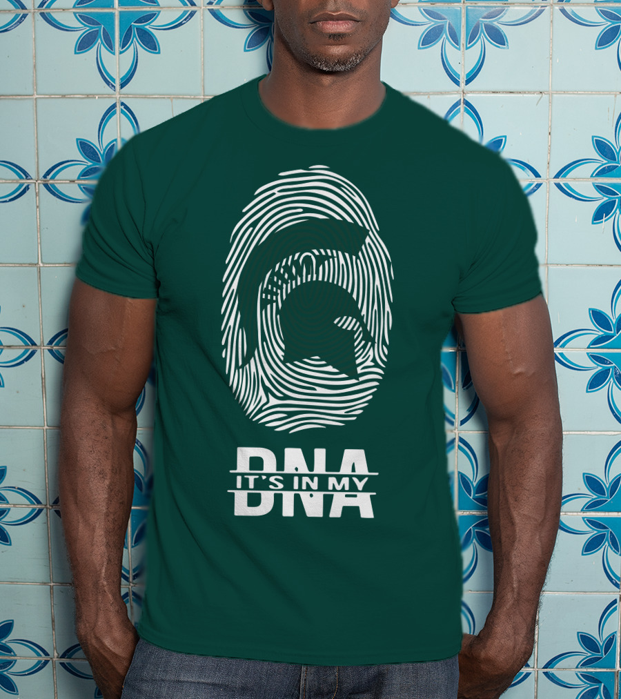 Michigan State Spartans Fingerprint It's In My DNA T-Shirt