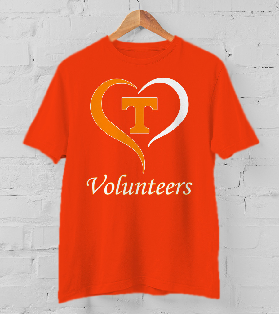 Heart T Tennessee Volunteers T-Shirt