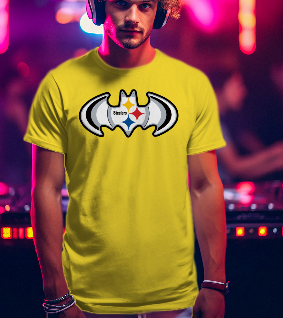 Steelers Batman Logo Pittsburgh Steelers Are Coming T-Shirt