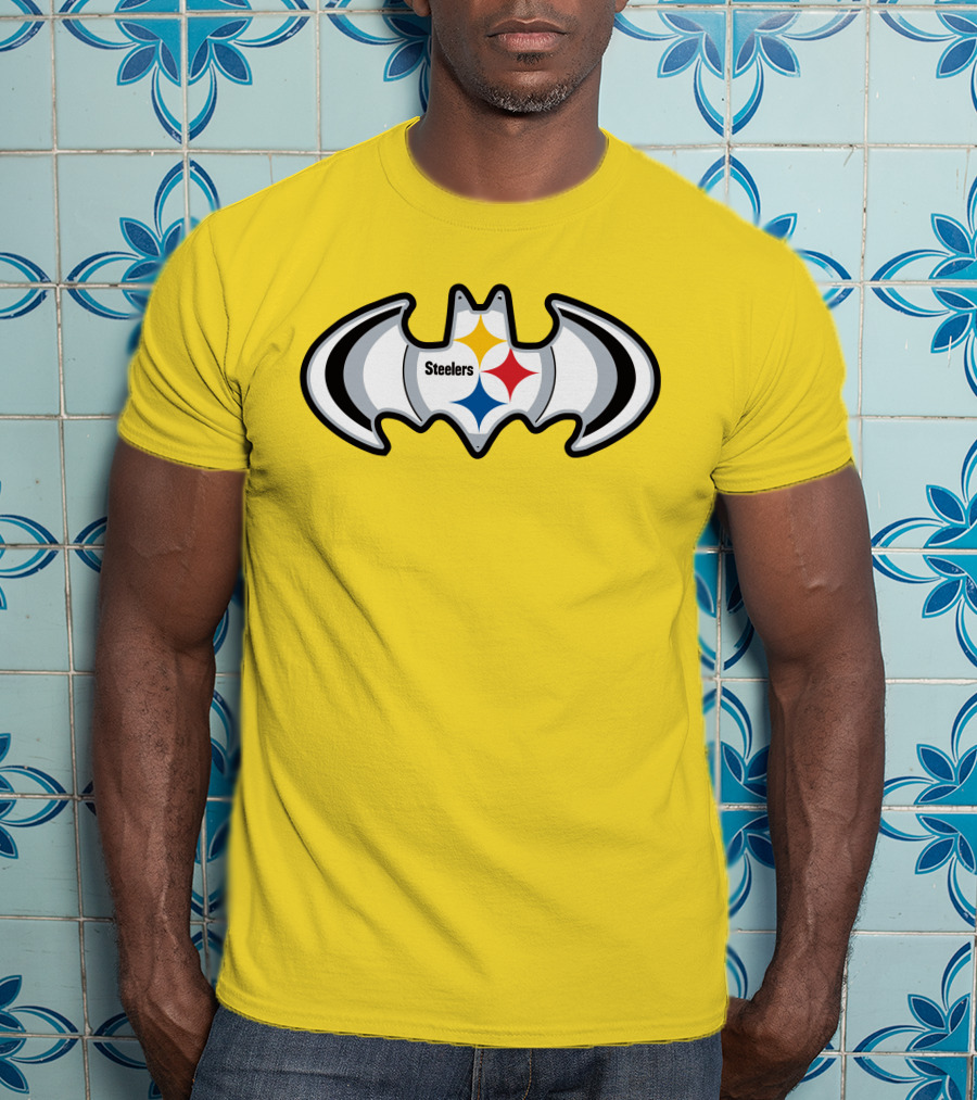 Steelers Batman Logo Pittsburgh Steelers Are Coming T-Shirt