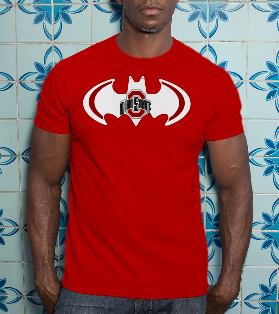 Ohio State Buckeyes Batman Concept T-Shirt