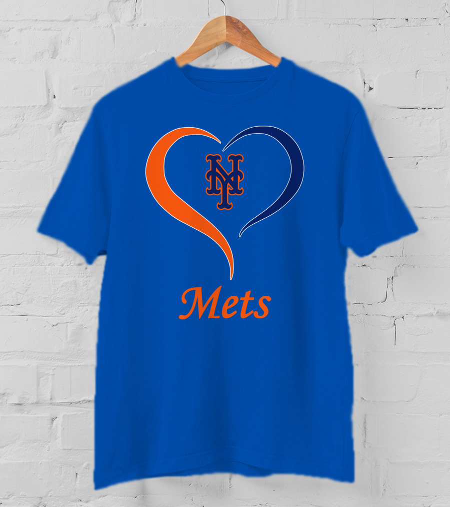 New York Mets Heart Logo Mets T-Shirt