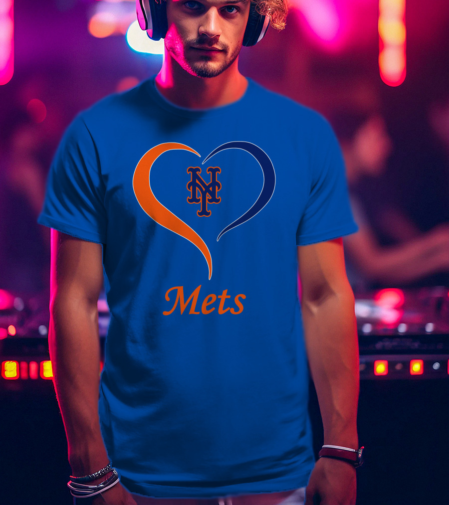 New York Mets Heart Logo Mets T-Shirt