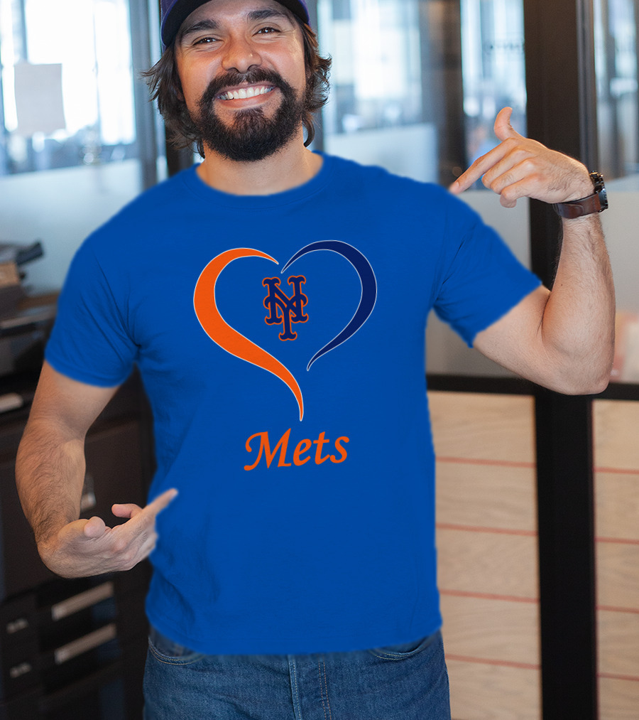 New York Mets Heart Logo Mets T-Shirt