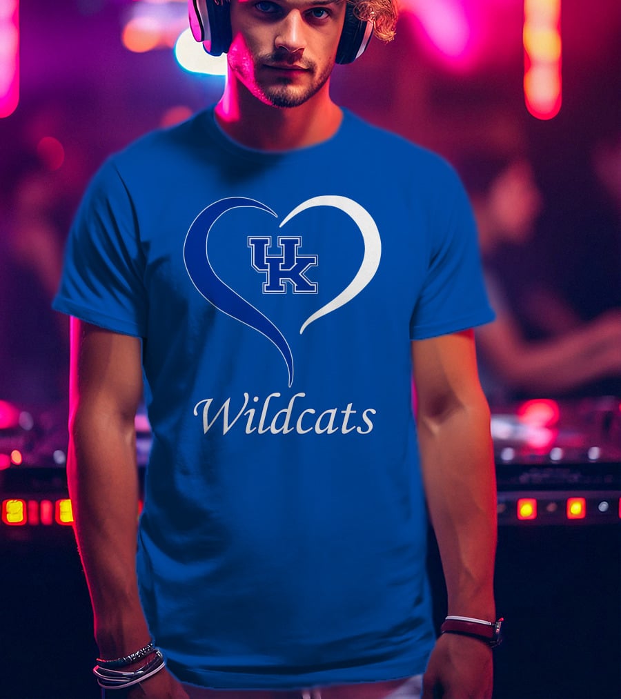 UK Wildcats Heart Wildcats T-Shirt