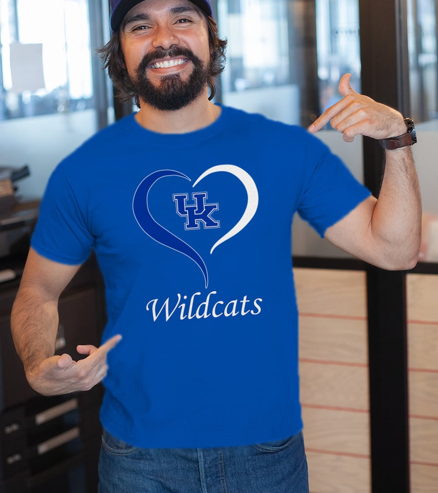 UK Wildcats Heart Wildcats T-Shirt