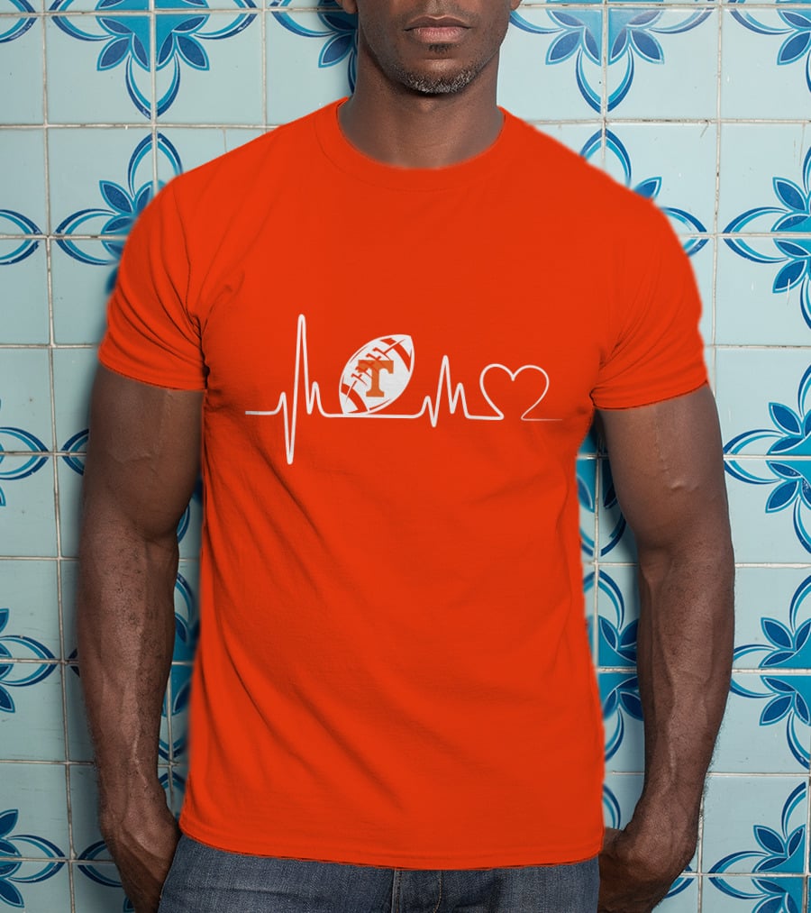 Tennessee Volunteers Football Heartbeat T-Shirt