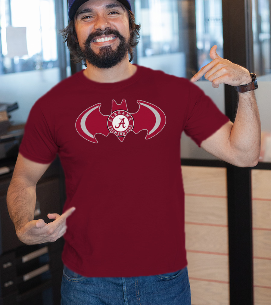 Alabama Crimson Tide Bat Symbol T-Shirt