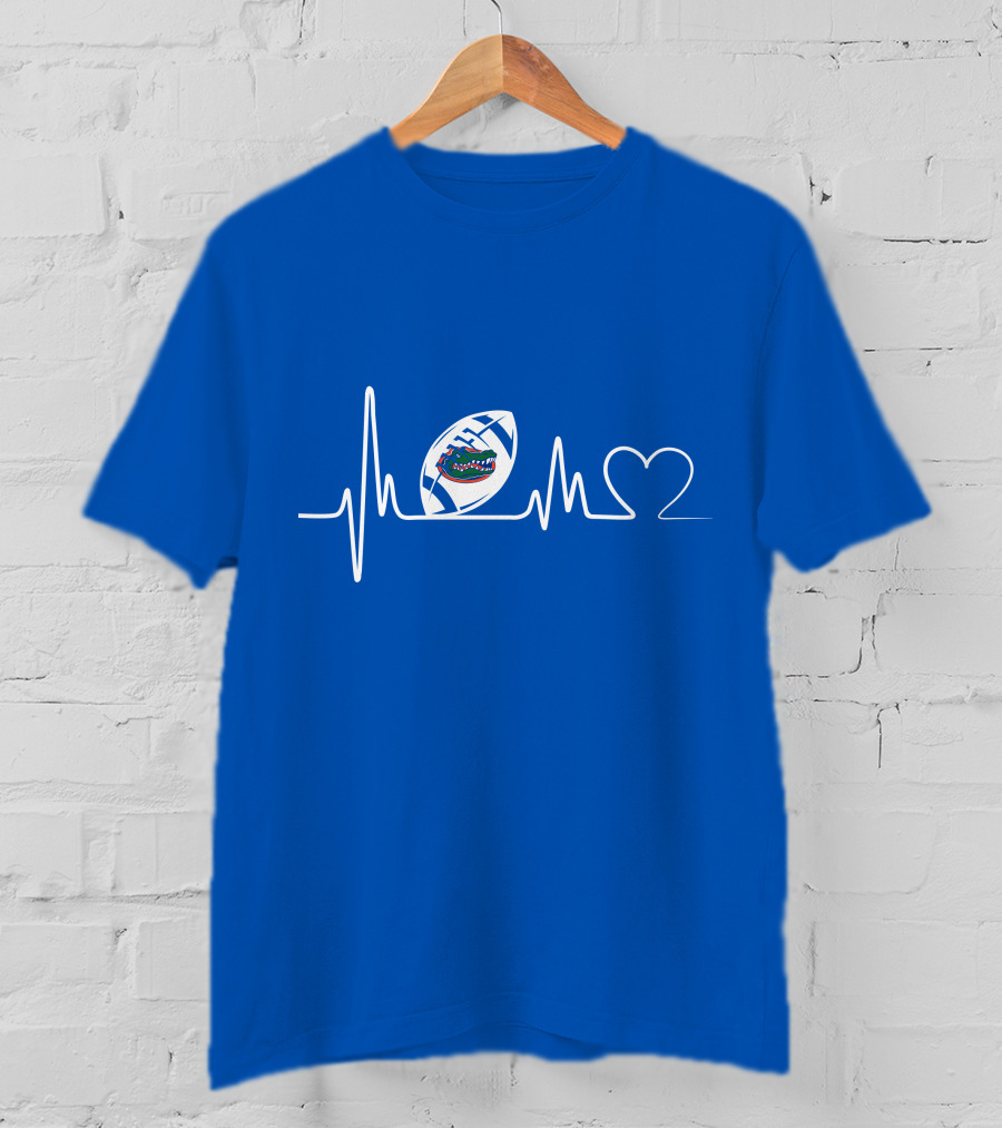Heartbeat Football Florida Gators T-Shirt
