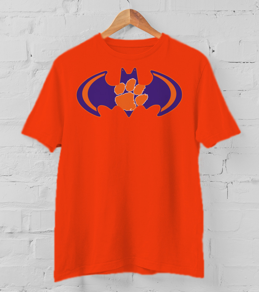 Clemson Tigers Paw Bat T-Shirt