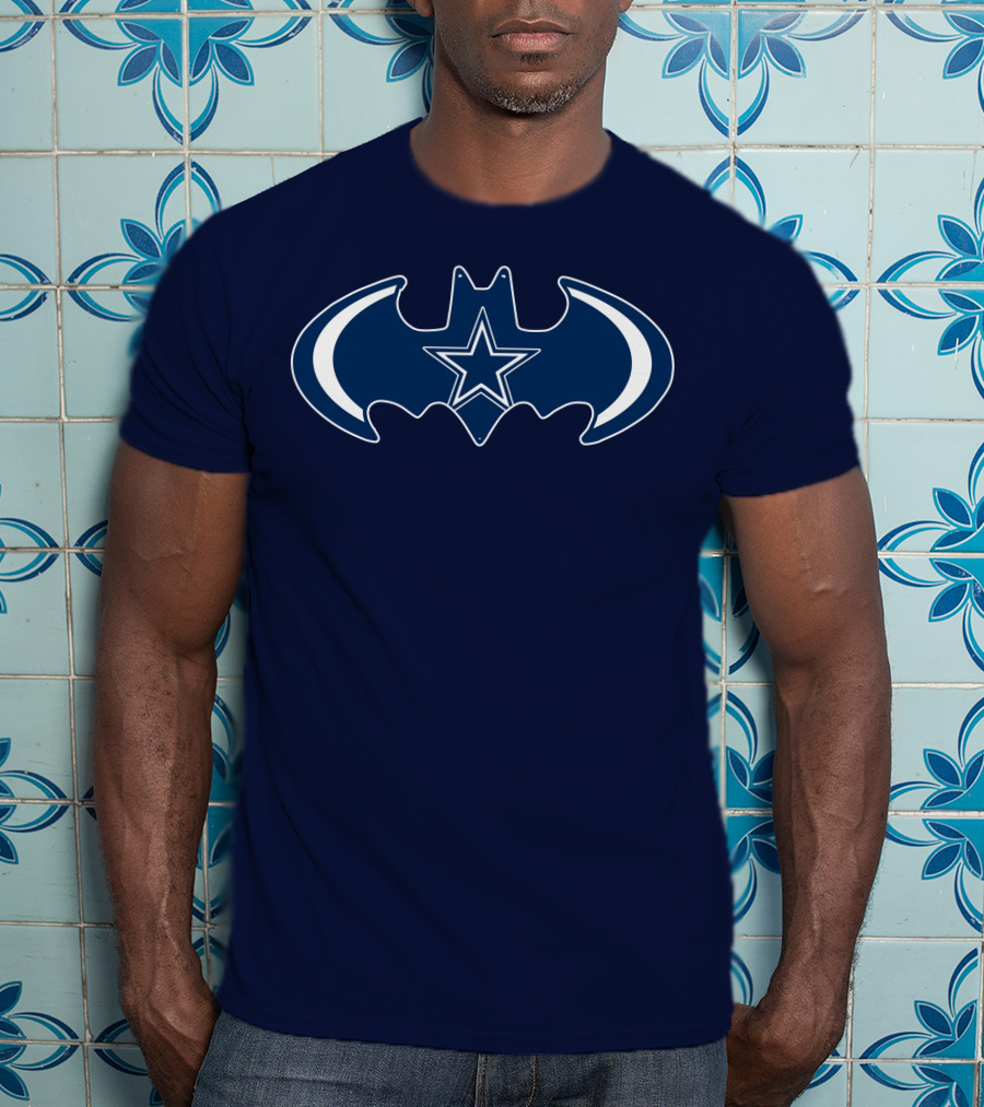 Dallas Cowboys Are Coming Batman Symbol Star T-Shirt
