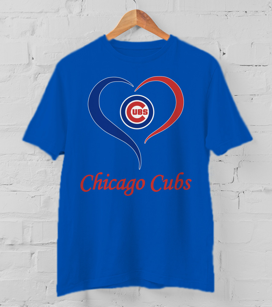 Chicago Cubs Heart Symbol Cubs T-Shirt