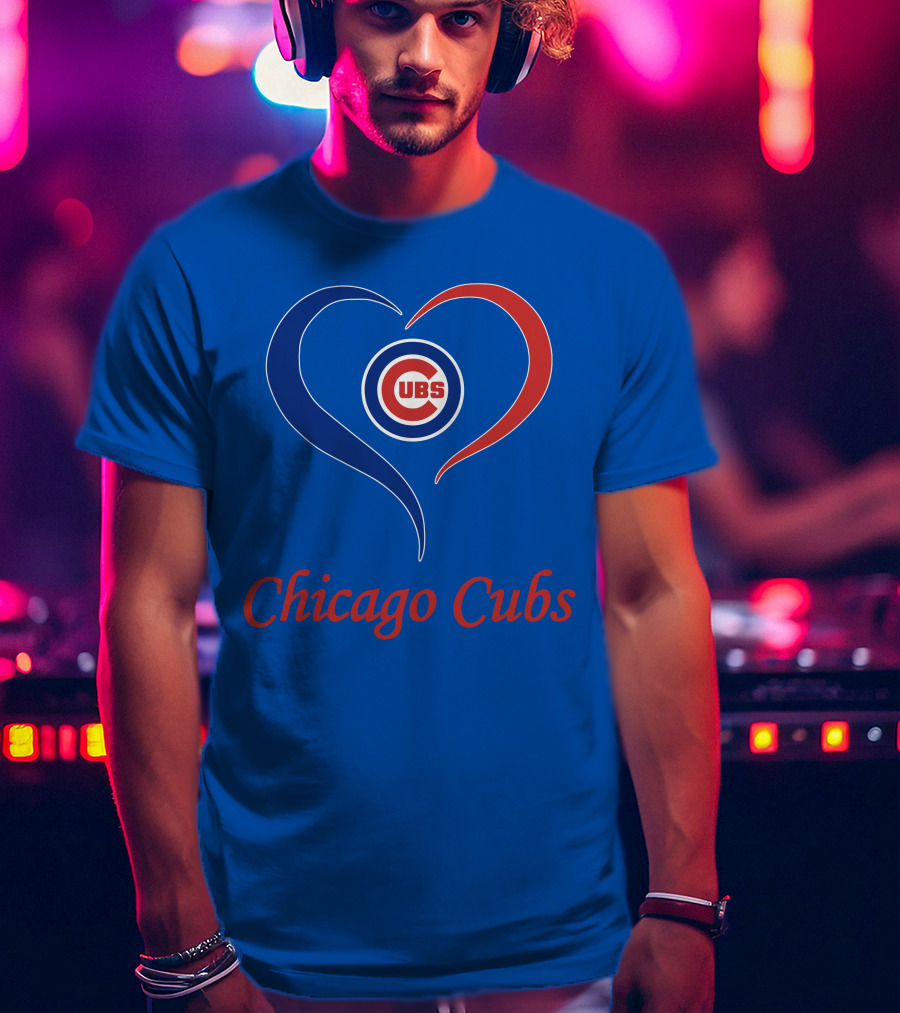 Chicago Cubs Heart Symbol Cubs T-Shirt
