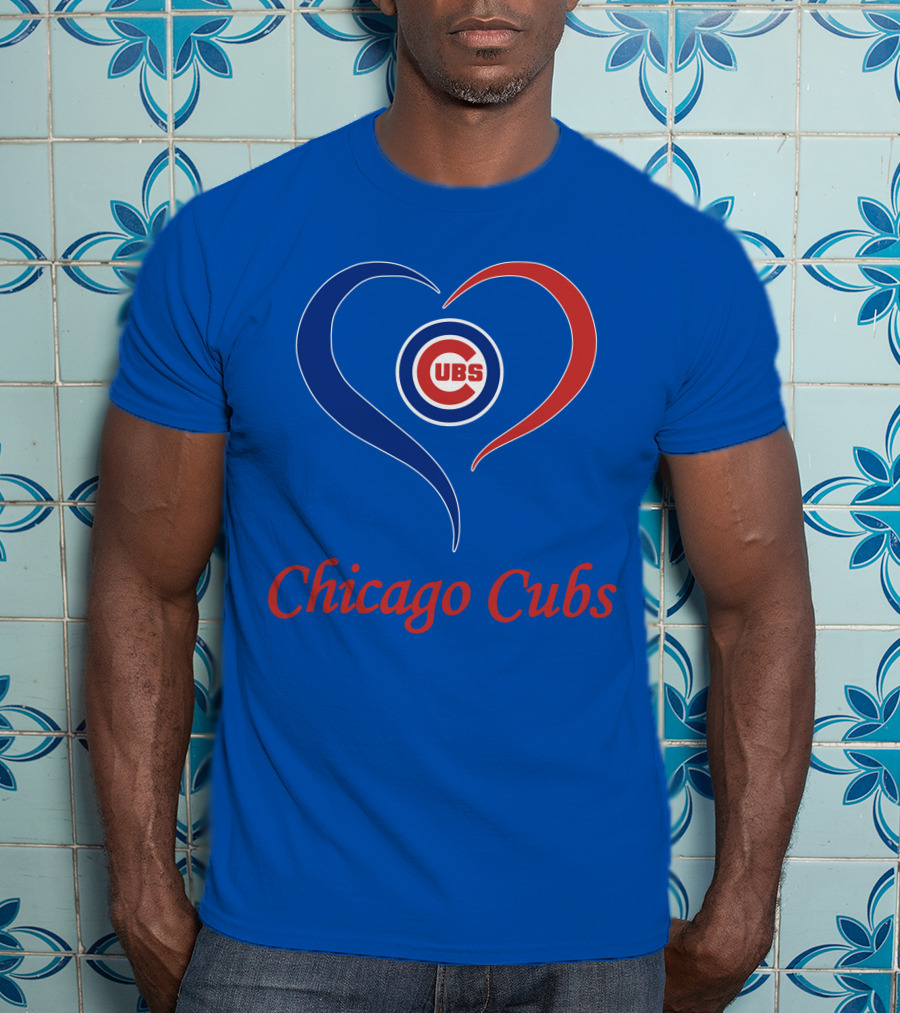 Chicago Cubs Heart Symbol Cubs T-Shirt