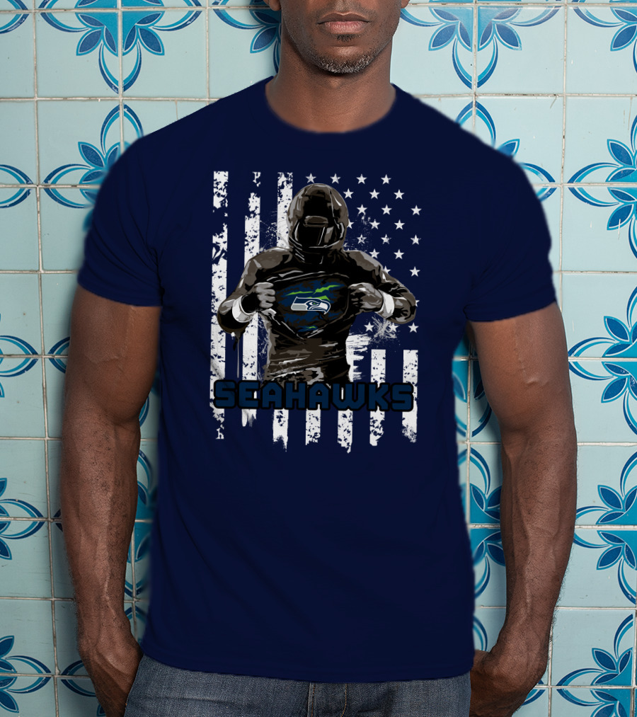 Seattle Seahawks Player Pride Flag T-Shirt