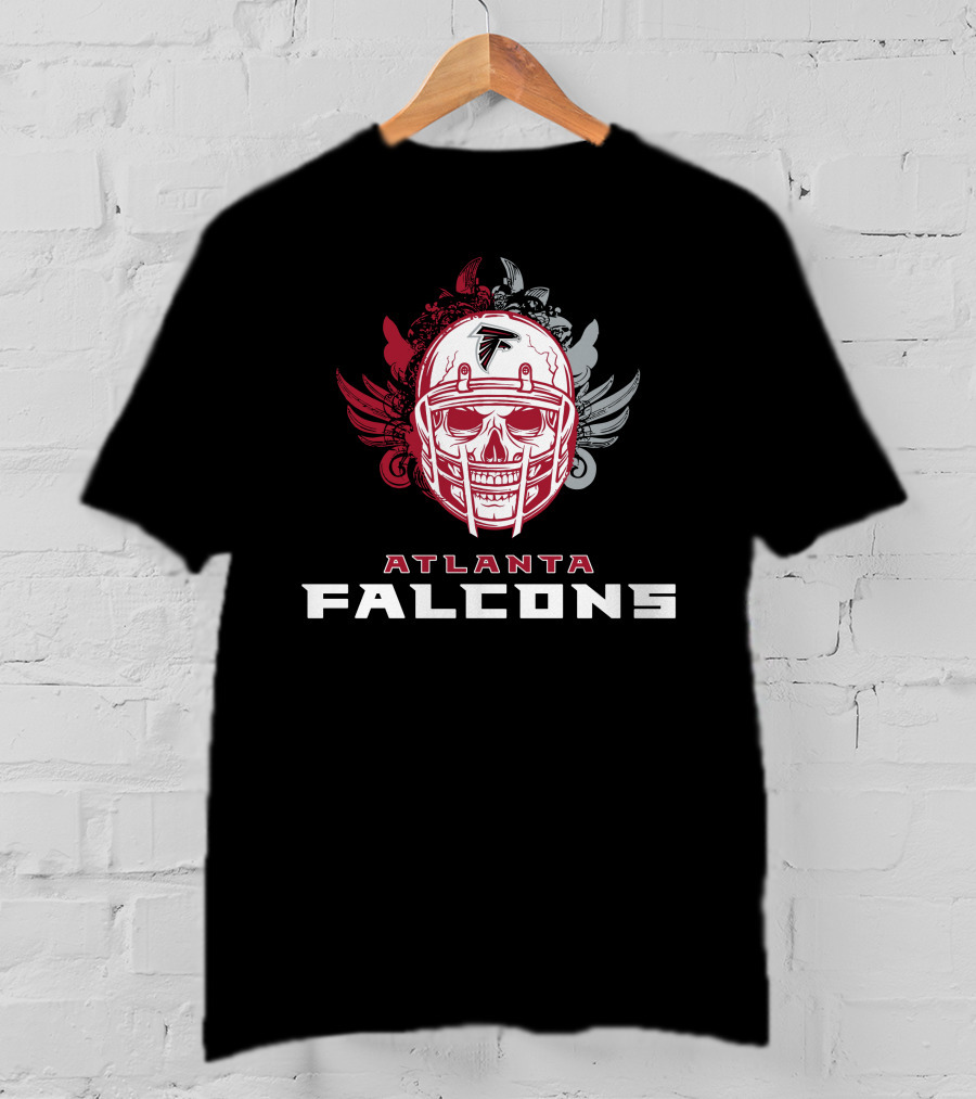 Atlanta Falcons Skull Helmet T-Shirt