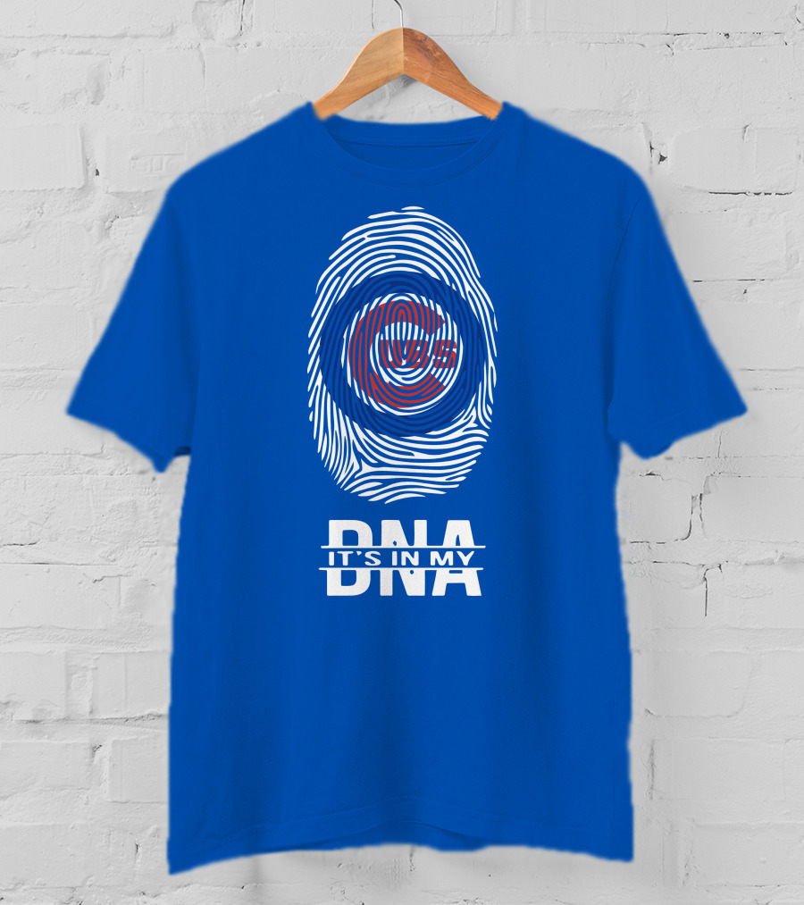 Chicago Cubs It's In My Dna Fingerprint T-Shirt