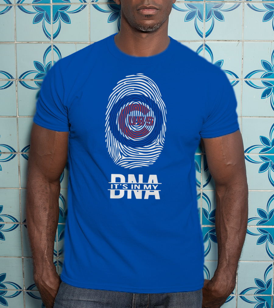 Chicago Cubs It's In My Dna Fingerprint T-Shirt