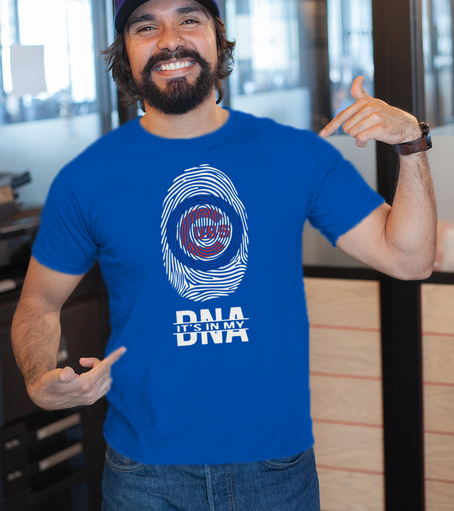 Chicago Cubs It's In My Dna Fingerprint T-Shirt