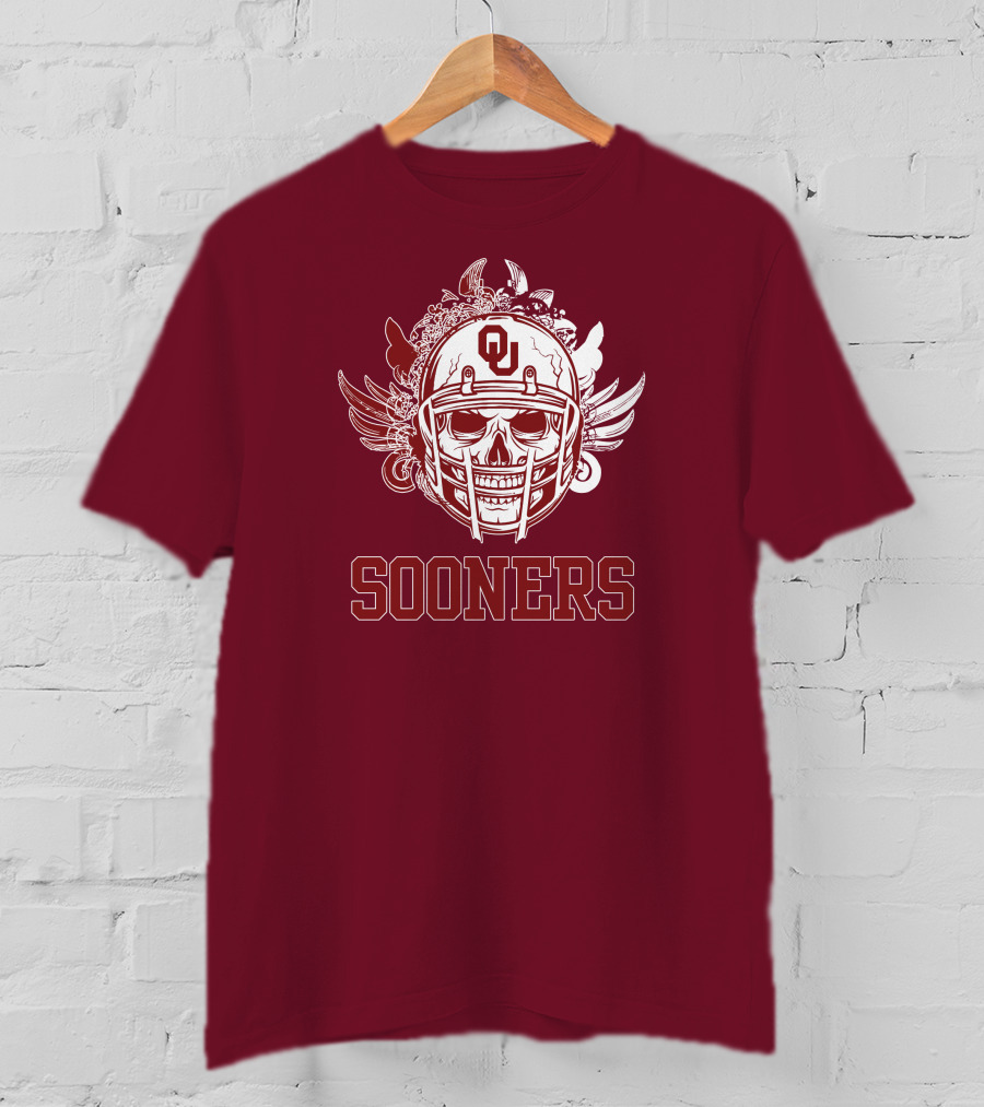 Sooners Skull Helmet OU T-Shirt