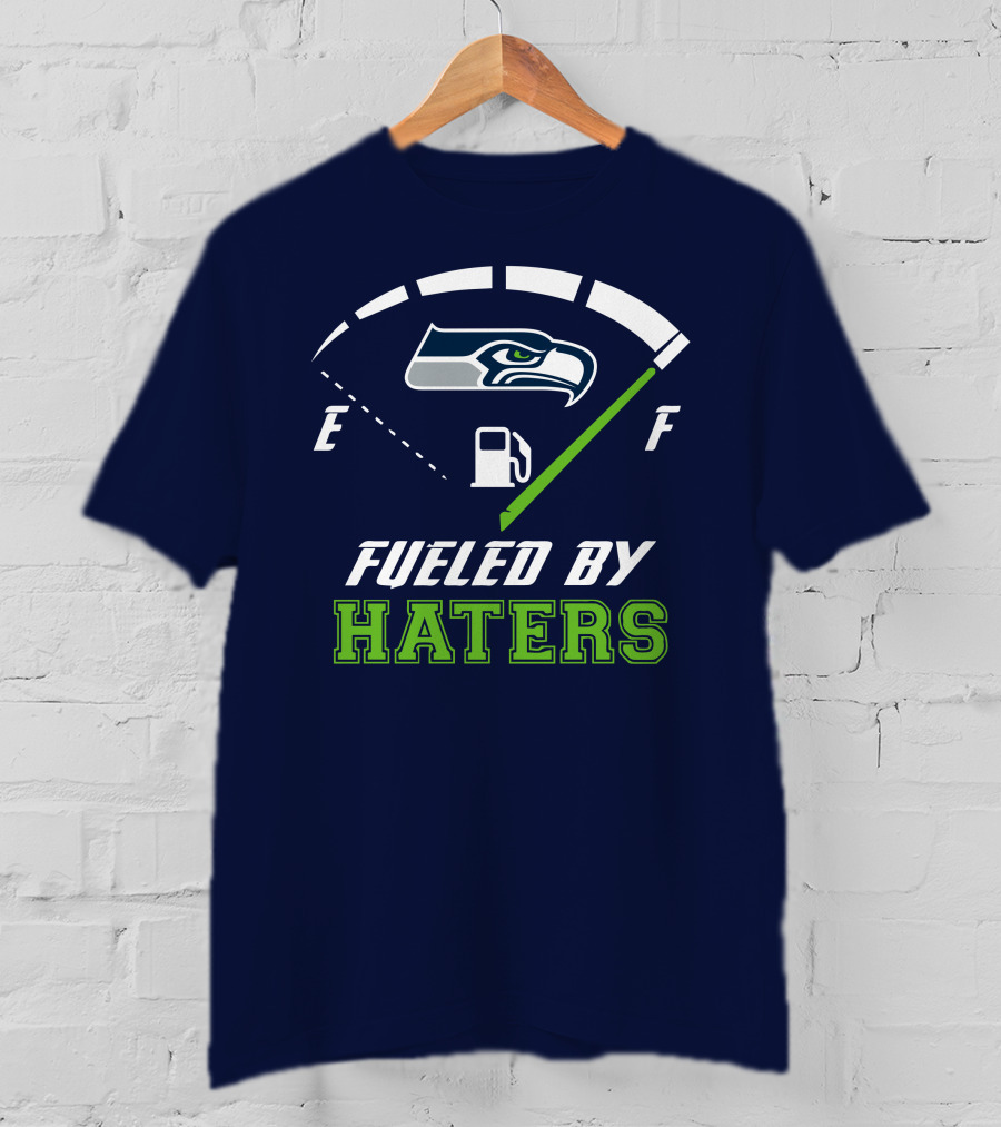 Seattle Seahawks Fueled By Haters Football Energy Gauge T-Shirt