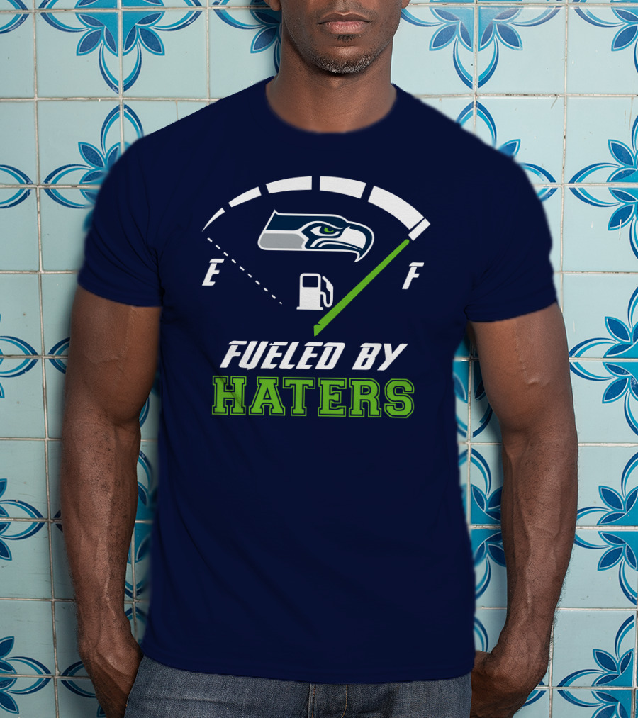 Seattle Seahawks Fueled By Haters Football Energy Gauge T-Shirt