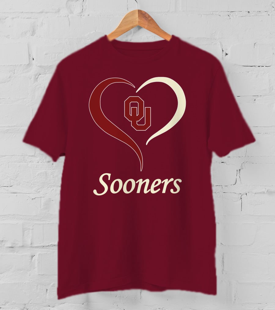 Sooners OU Heart T-Shirt