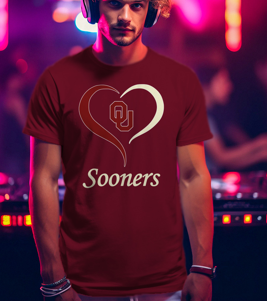 Sooners OU Heart T-Shirt
