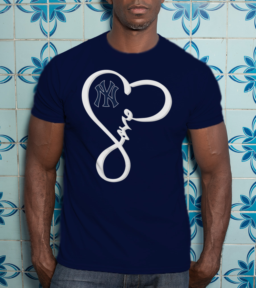 Yankees Love Heart T-Shirt