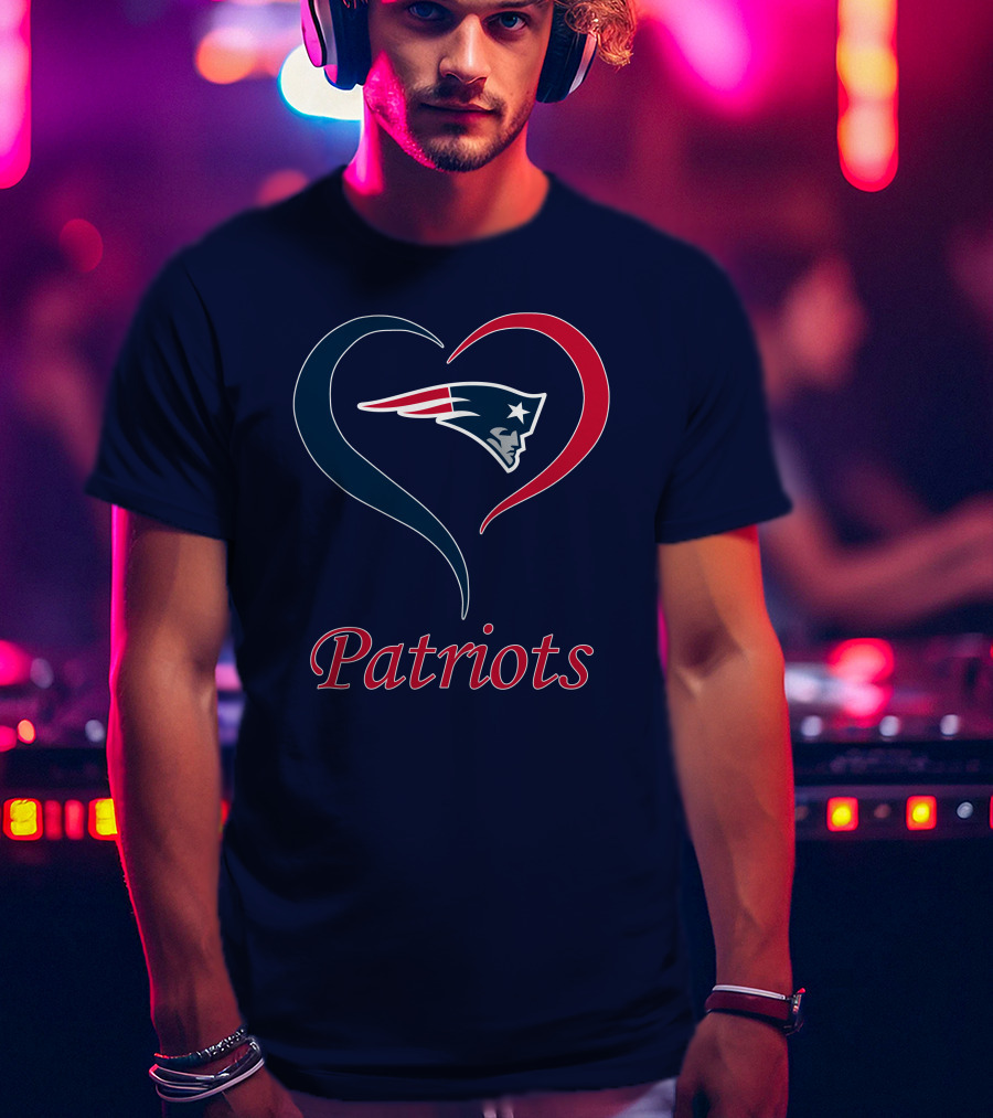 Patriots New England Heart T-Shirt