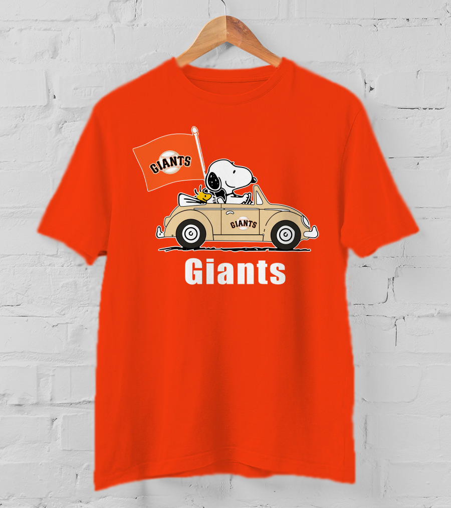 Giants Snoopy Car Adventure T-Shirt