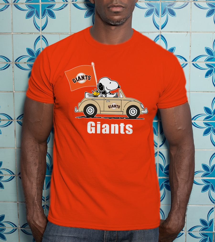 Giants Snoopy Car Adventure T-Shirt