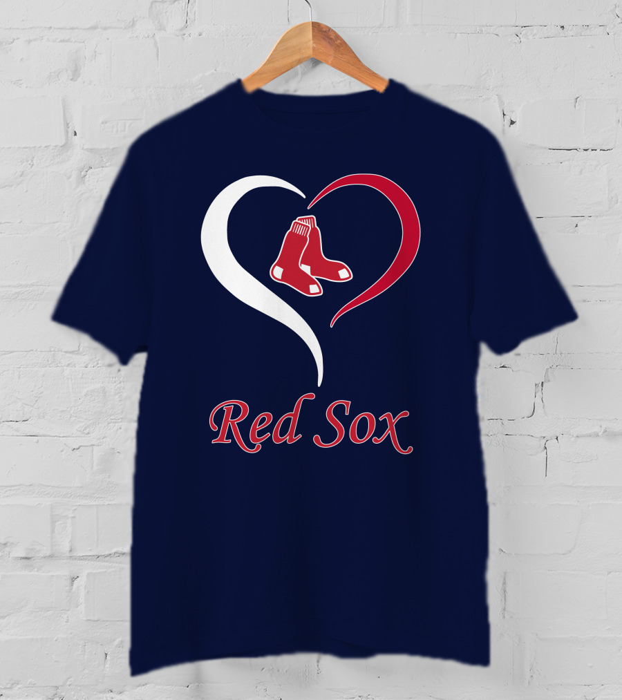 Red Sox Heart Logo Boston Pride T-Shirt