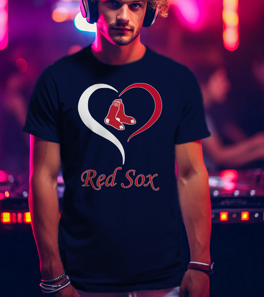 Red Sox Heart Logo Boston Pride T-Shirt